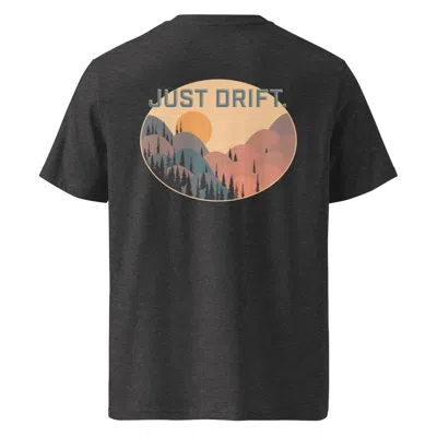 Anchor & Crew Dark Heather Grey Just Drift. Seeker Organic Cotton T-shirt - Men