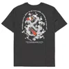 Anchor & Crew Dark Heather Grey Koi Fish Another Good Day Organic Cotton T-shirt - Women In Grey