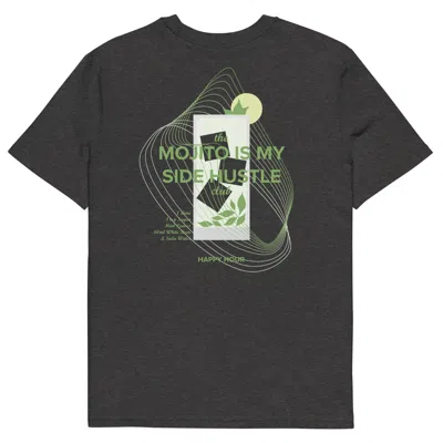 Anchor & Crew Dark Heather Grey Mojito Is My Side Hustle Club Organic Cotton T-shirt - Men