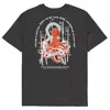 Anchor & Crew Dark Heather Grey Octopus Another Good Day Organic Cotton T-shirt - Men In Grey