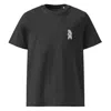 Anchor & Crew Dark Heather Grey Polar Bear Day Out In The Wild Organic Cotton Embroidered T-shirt - Women In Grey