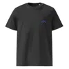Anchor & Crew Dark Heather Grey Shark Gone Swimming In The Wild Organic Cotton Embroidered T-shirt - Women In Grey