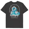 Anchor & Crew Dark Heather Grey Snake Another Good Day Organic Cotton T-shirt - Women In Grey