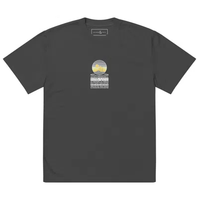 Anchor & Crew Faded Black Desert Surf Explore Co. Oversized Cotton T-shirt - Women