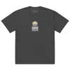 Anchor & Crew Faded Black Ocean Drift Surf Explore Co. Oversized Cotton T-shirt - Women In Black