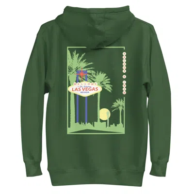 Anchor & Crew Forest Green Las Vegas Landmark Cotton Blend Hoodie - Women
