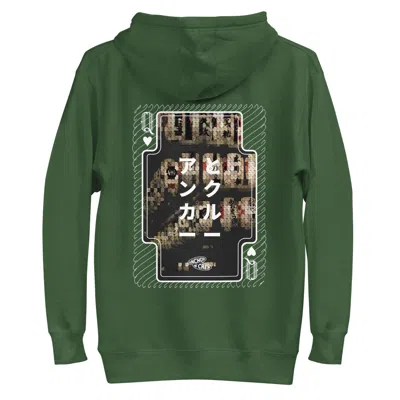 Anchor & Crew Forest Green One Japan Gurafiku Cotton Blend Hoodie - Women