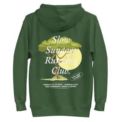 Anchor & Crew Forest Green Savannah Slow Sundays Running Club Cotton Blend Hoodie - Men