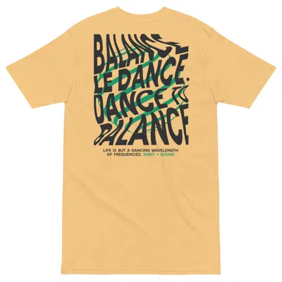 Anchor & Crew Gold / Yellow / Orange Vintage Gold Balance Le Dance Disco! Cotton Embroidered Oversized T-shirt - M