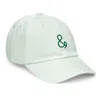 Anchor & Crew Green Mint Pastel Ampersand Signature Embroidered Chino Cap - Women In Green