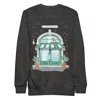 Anchor & Crew Grey / Black Charcoal Heather Gustatory Coffee & Chats Cotton Blend Embroidered Sweatshirt - Women In Grey/black