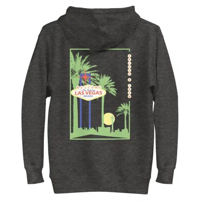 Anchor & Crew Grey Charcoal Heather Las Vegas Landmark Cotton Blend Hoodie - Women