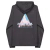 Anchor & Crew Grey Charcoal Melange Just Explore. Seeker Organic Cotton Raglan Hoodie - Men In Grey