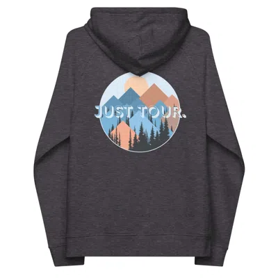 Anchor & Crew Grey Charcoal Melange Just Tour. Seeker Organic Cotton Raglan Hoodie - Women