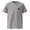 Anchor & Crew Heather Grey Artist Monkey Organic Cotton Embroidered T-shirt - Women In Grey