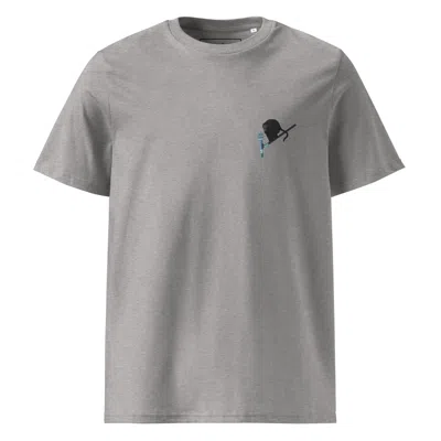 Anchor & Crew Heather Grey Artist Monkey Organic Cotton Embroidered T-shirt - Women