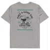 Anchor & Crew Heather Grey Gustatory Have A Good Day Organic Cotton Embroidered T-shirt - Women In Grey