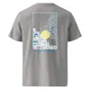 Anchor & Crew Heather Grey Santorini Landmark Organic Cotton T-shirt - Women In Grey