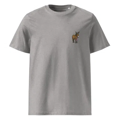 Anchor & Crew Heather Grey Smart Ass Actual Life Organic Cotton Embroidered T-shirt - Women