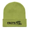 Anchor & Crew Leaf Green Facts Gen. Organic Cotton Embroidered Beanie - Men In Green