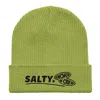 Anchor & Crew Leaf Green Salty Gen. Organic Cotton Embroidered Beanie - Women In Green