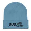 Anchor & Crew Light Blue - Sus Gen. Organic Cotton Embroidered Beanie - Women In Blue
