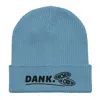 Anchor & Crew Light Blue Dank Gen. Organic Cotton Embroidered Beanie - Women In Blue