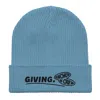 Anchor & Crew Light Blue Giving Gen. Organic Cotton Embroidered Beanie - Women In Blue