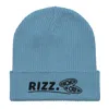 Anchor & Crew Light Blue Rizz Gen. Organic Cotton Embroidered Beanie - Men In Blue