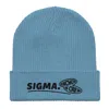 Anchor & Crew Light Blue Sigma Gen. Organic Cotton Embroidered Beanie - Women In Blue