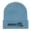 Anchor & Crew Light Blue Snack Gen. Organic Cotton Embroidered Beanie - Women In Blue