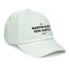 Anchor & Crew Men's Green Pastel Mint Martini Is My Side Hustle Club Chino Embroidered Cap - Women In Green