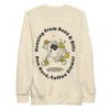 Anchor & Crew Neutrals Bone Gustatory Coffee Over Bills Cotton Blend Embroidered Sweatshirt - Women In Brown/white