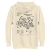 Anchor & Crew Neutrals Bone Gustatory Edinburgh Coffee Scene Cotton Blend Embroidered Hoodie - Women In Brown/white