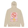 Anchor & Crew Neutrals Desert Dust Acceptable At The Time Disco! Organic Cotton Embroidered Heavyweight Hoodie - W