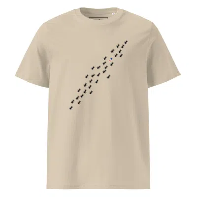 Anchor & Crew Neutrals Desert Dust Ants Where's William Going? Organic Cotton T-shirt - Men In Brown