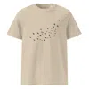 Anchor & Crew Neutrals Desert Dust Birds Where's William Going? Organic Cotton T-shirt - Women