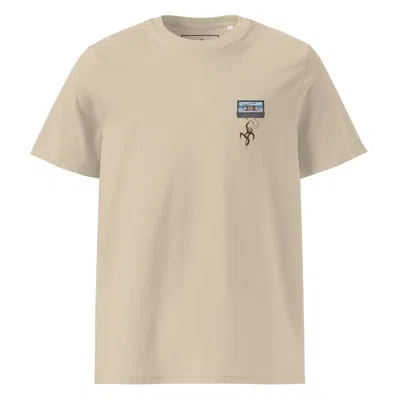 Anchor & Crew Neutrals Desert Dust Cassette Monkey Organic Cotton Embroidered T-shirt - Women