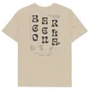 Anchor & Crew Neutrals Desert Dust Gustatory Barcelona Coffee Scene Organic Cotton Embroidered T-shirt - Men In Brown