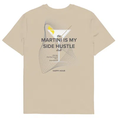 Anchor & Crew Neutrals Desert Dust Martini Is My Side Hustle Club Organic Cotton T-shirt - Men