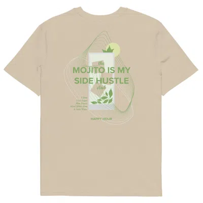 Anchor & Crew Neutrals Desert Dust Mojito Is My Side Hustle Club Organic Cotton T-shirt - Men In Gray
