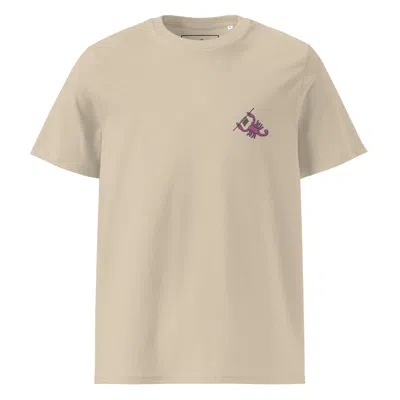 Anchor & Crew Neutrals Desert Dust Scorpion Knittin' Up In The Wild Organic Cotton Embroidered T-shirt - Women