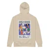 Anchor & Crew Neutrals Desert Dust Take A Chance Have A Dance Disco! Organic Cotton Embroidered Heavyweight Hoodie