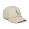 Anchor & Crew Neutrals Oyster Polar Bear Day Out In The Wild Organic Cotton Embroidered Baseball Cap - Women In White