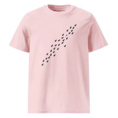 Anchor & Crew Pink / Purple Cotton Pink Ants Where's William Going? Organic Cotton T-shirt - Women In Pink/purple