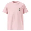 Anchor & Crew Pink / Purple Cotton Pink Dapper Duck Actual Life Organic Cotton Embroidered T-shirt - Women In Pink/purple