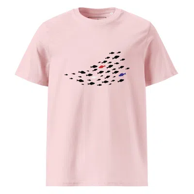 Anchor & Crew Pink / Purple Cotton Pink Fish Where's William Going Organic? Cotton T-shirt - Women In Pink/purple