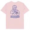 Anchor & Crew Pink / Purple Cotton Pink Gustatory Coffee Alchemist Organic Cotton Embroidered T-shirt - Women In Pink/purple