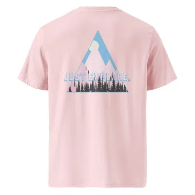 Anchor & Crew Pink / Purple Cotton Pink Just Explore. Seeker Organic Cotton T-shirt - Women In Pink/purple