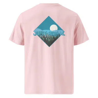 Anchor & Crew Pink / Purple Cotton Pink Just Roam. Seeker Organic Cotton T-shirt - Women In Pink/purple